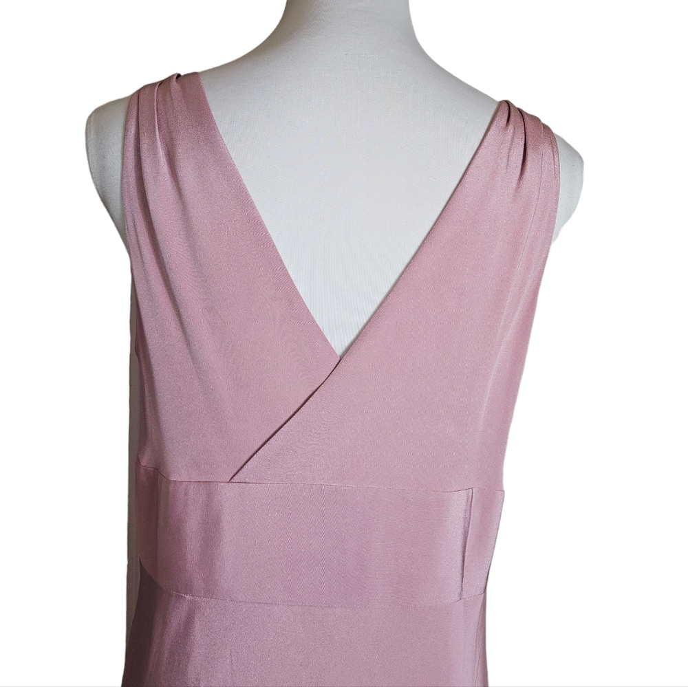 J Crew Pink Lilac Sophia Tricotine Silk Cocktail Midi Dress Sz 10 ? Coquette - Picture 7 of 14